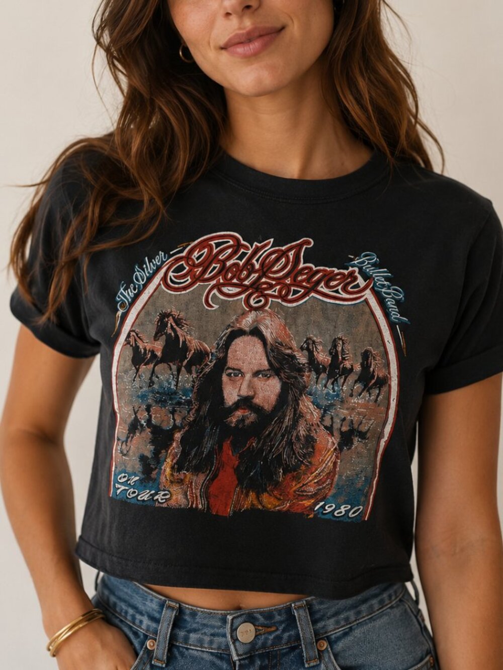 VINTAGE 80’s Bob Seger Tour Tee, Cleveland Rocks, 1980 World Series Made in USA